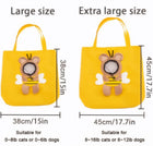 Size guide for the CloudSleep cat carrier tote