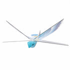 Blue CloudSleep flapping bird cat toy on white