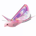 Pink CloudSleep flapping bird cat toy on white